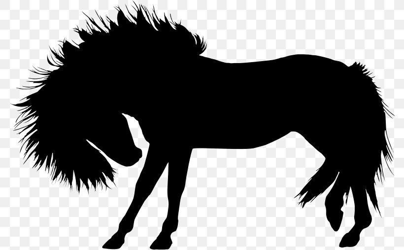 Horse Stallion Pony Silhouette Clip Art, PNG, 786x507px, Horse, Black And White, Colt, Drawing, Fictional Character Download Free
