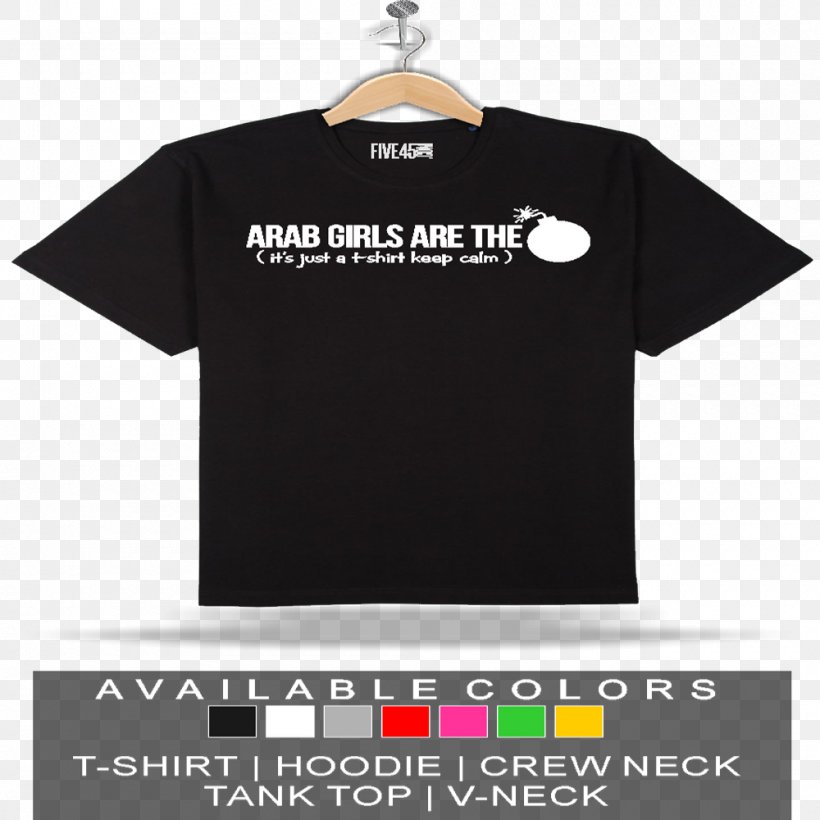 T-shirt Hoodie Crew Neck State Of Palestine, PNG, 1000x1000px, Tshirt, Black, Brand, Clothing, Crew Neck Download Free