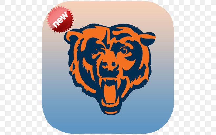 Chicago Bears NFL Wall Decal Sticker, PNG, 512x512px, Chicago Bears, American Football, Art, Big Cats, Bumper Sticker Download Free