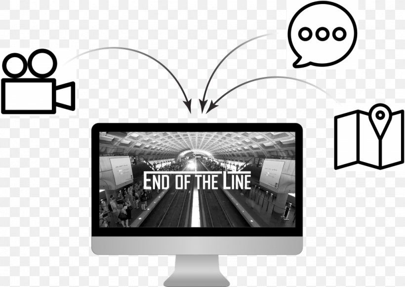 End Of The Line Narrative Black & White, PNG, 1024x727px, End Of The Line, Black White M, Blackandwhite, Brand, Computer Monitor Download Free
