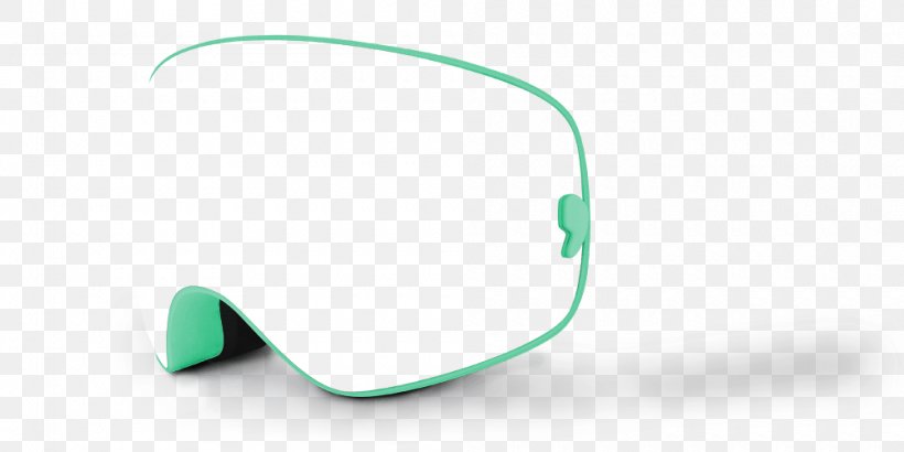 Goggles Sunglasses Green, PNG, 1000x500px, Goggles, Aqua, Brand, Eyewear, Glasses Download Free