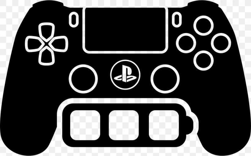 PlayStation 4 Game Controllers PlayStation Controller Sony DualShock 4, PNG, 980x610px, Playstation, Area, Black, Black And White, Brand Download Free