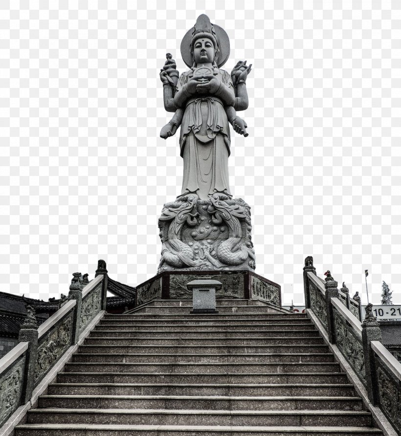 Statue Buddhism Architecture Religion Sculpture, PNG, 1378x1500px, Statue, Architecture, Art, Blackandwhite, Buddharupa Download Free