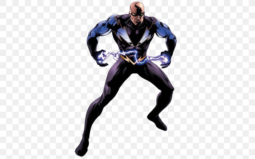 Black Lightning And Blue Devil Thunder Superhero, PNG, 512x512px, Black Lightning, Comics, Costume, Dc Comics, Dc Universe Presents Download Free