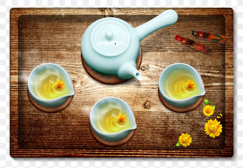 Chrysanthemum Tea Flowering Tea Yum Cha Green Tea, PNG, 2951x2034px, Tea, Advertising, Breakfast, Chinese Tea, Chinoiserie Download Free