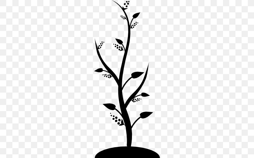 Tree, PNG, 512x512px, Tree, Black And White, Branch, Flora, Flower Download Free