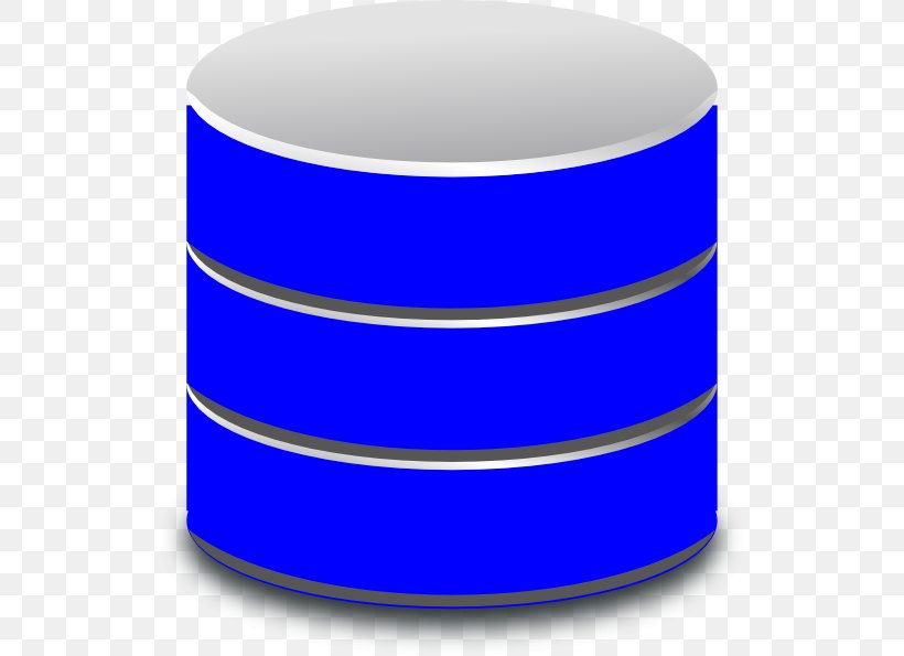Database Clip Art, PNG, 534x595px, Database, Blue, Cobalt Blue, Computer Network, Cylinder Download Free