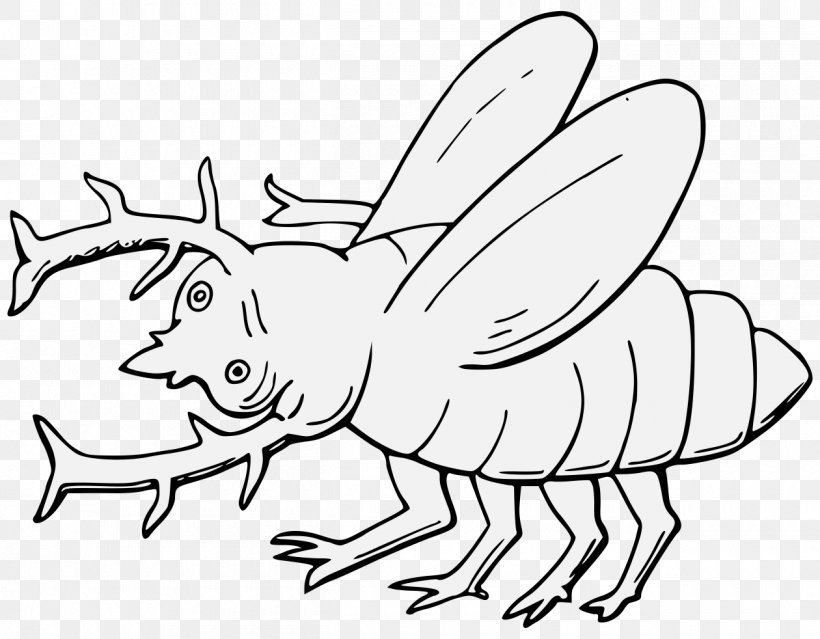 Stag Beetle Clip Art Vector Graphics Line Art, PNG, 1260x982px, Beetle, Artwork, Beak, Black And White, Drawing Download Free