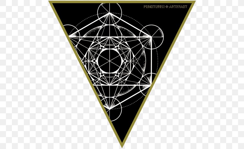 Triangle Sacred Geometry Platonic Solid Overlapping Circles Grid, PNG, 500x500px, Triangle, Brand, Geometry, Icosahedron, Octahedron Download Free
