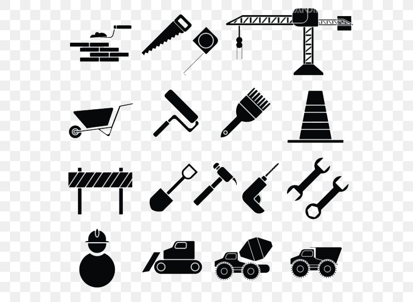 Euclidean Vector Architectural Engineering Icon, PNG, 600x600px, Civil Engineering, Architectural Engineering, Black And White, Building, Construction Engineering Download Free