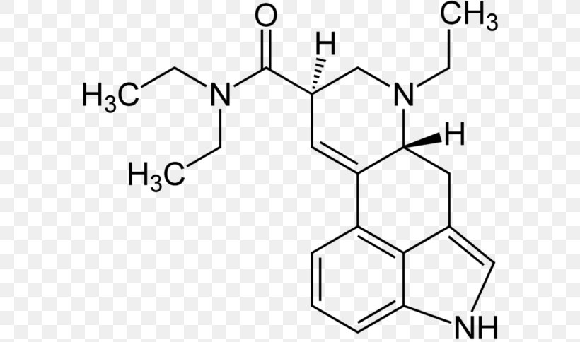 Lysergic Acid Diethylamide Psychedelic Drug 1P-LSD ALD-52, PNG, 600x484px, Lysergic Acid Diethylamide, Albert Hofmann, Area, Black And White, Chemical Formula Download Free