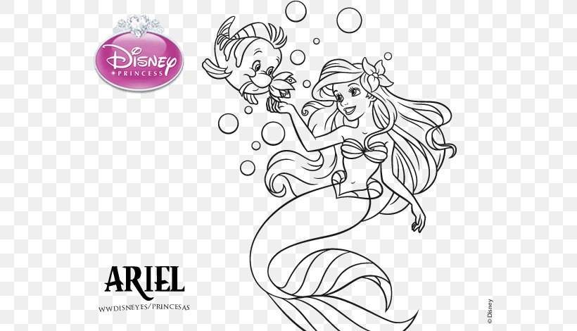 Ariel La Sirenita Y Otros Cuentos Rapunzel Flounder Princess Aurora, PNG, 600x470px, Watercolor, Cartoon, Flower, Frame, Heart Download Free