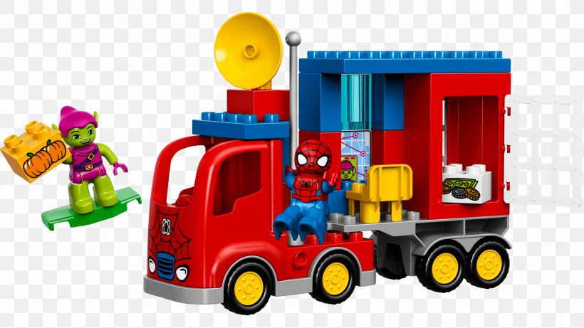 LEGO 10608 DUPLO Spider-Man Spider Truck Adventure Green Goblin Lego Marvel Super Heroes, PNG, 1488x837px, Spiderman, Goblin, Green Goblin, Lego, Lego Duplo Download Free
