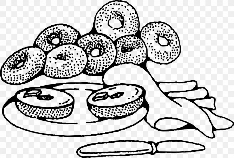 Montreal-style Bagel Breakfast Bialy Clip Art, PNG, 1331x901px, Bagel, Art, Artwork, Bagel And Cream Cheese, Bakery Download Free