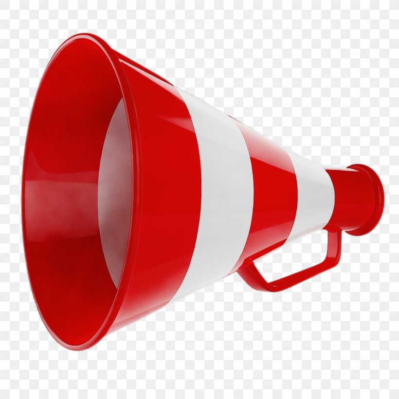 Red Megaphone Funnel, PNG, 2048x2048px, Watercolor, Funnel, Megaphone, Paint, Red Download Free