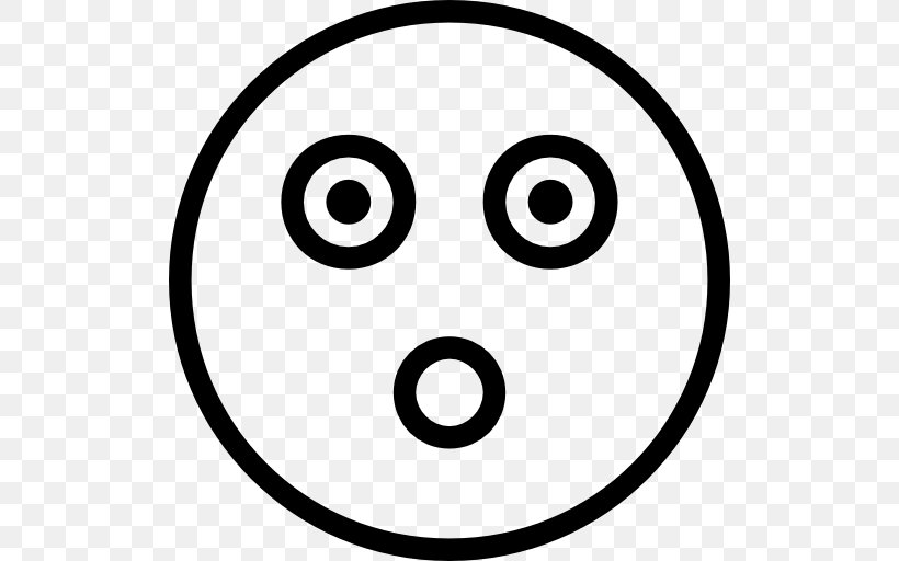 Smiley Emoji Emoticon Happiness, PNG, 512x512px, Smile, Area, Black And White, Emoji, Emoticon Download Free