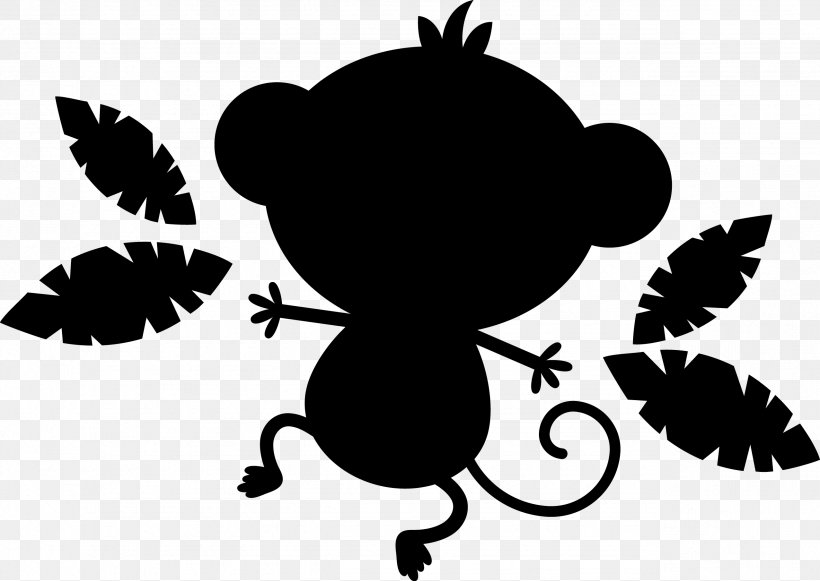 Clip Art Character Leaf Silhouette Pattern, PNG, 2553x1811px, Character, Art, Black, Black M, Blackandwhite Download Free