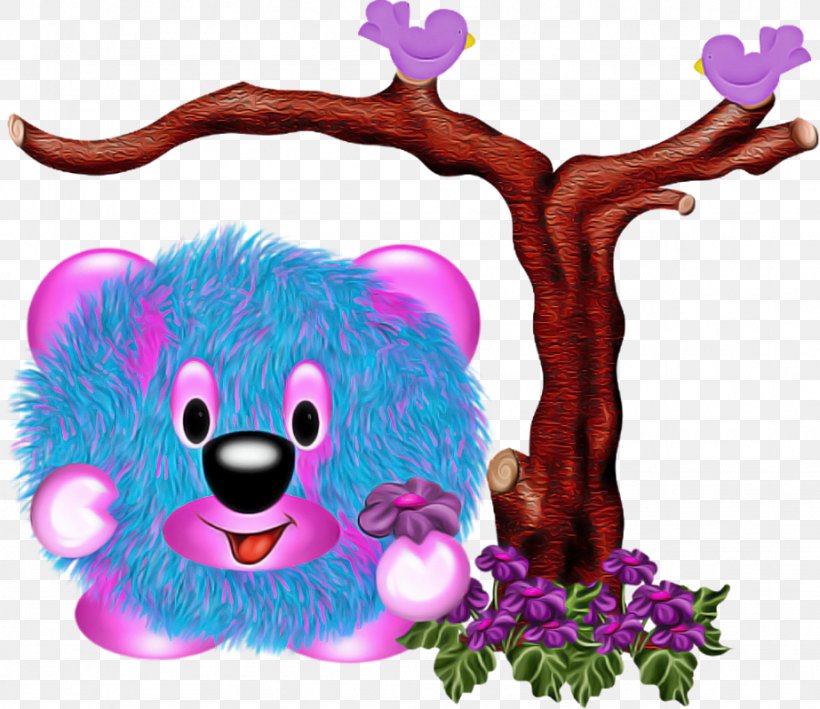 Pink Cartoon Branch Magenta Animal Figure, PNG, 923x799px, Pink, Animal Figure, Branch, Cartoon, Magenta Download Free