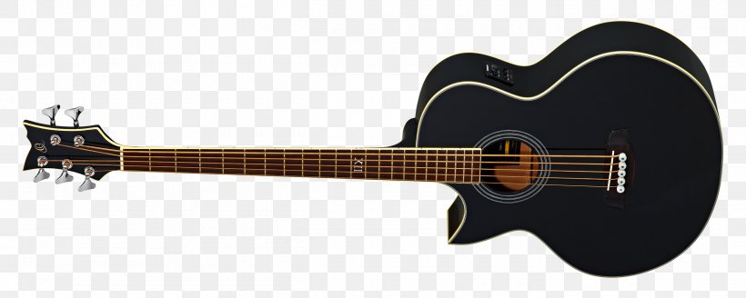Acoustic Guitar Bass Guitar Acoustic-electric Guitar Cavaquinho, PNG, 2500x1000px, Watercolor, Cartoon, Flower, Frame, Heart Download Free