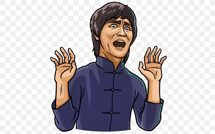 Bruce Lee Telegram Sticker Chinese Martial Arts Actor, PNG, 512x512px, Bruce Lee, Action Film, Actor, Cartoon, Chinese Language Download Free