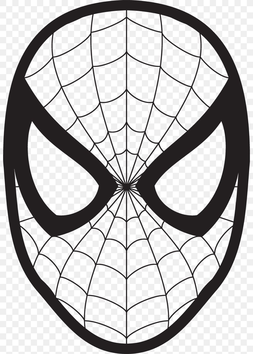 Spider-Man Drawing Face Coloring Book Clip Art, PNG, 800x1147px ...
