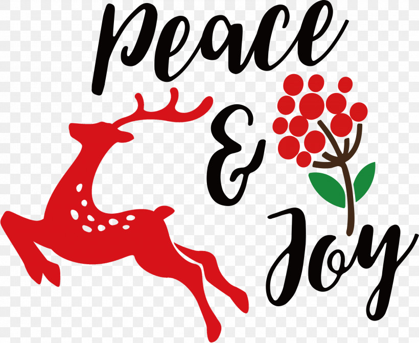 Peace And Joy, PNG, 3000x2457px, Peace And Joy, Cartoon, Deer, Logo, M Download Free