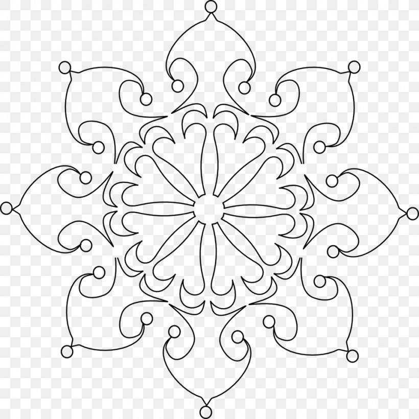 Coloring Book Snowflake Adult, PNG, 960x960px, Coloring Book, Adult, Area, Black And White, Child Download Free