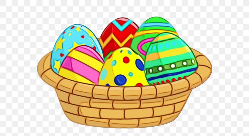Easter Egg, PNG, 600x450px, Watercolor, Basket, Easter, Easter Egg, Food Download Free