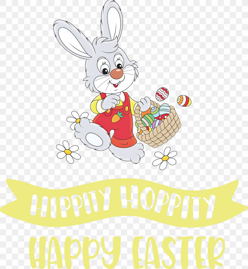 Happy Easter Day, PNG, 2758x3000px, Happy Easter Day, Cartoon, Drawing, Easter Bunny, Hare Download Free