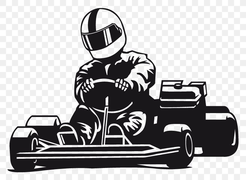 Kart Racing Go-kart Auto Racing Sporting Goods Motorsport, PNG, 800x600px, Kart Racing, Auto Racing, Automotive Design, Automotive Tire, Black And White Download Free