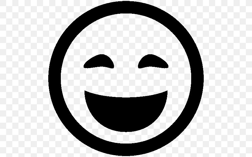 Emoticon Smiley, PNG, 512x512px, Emoticon, Area, Avatar, Black And White, Face Download Free