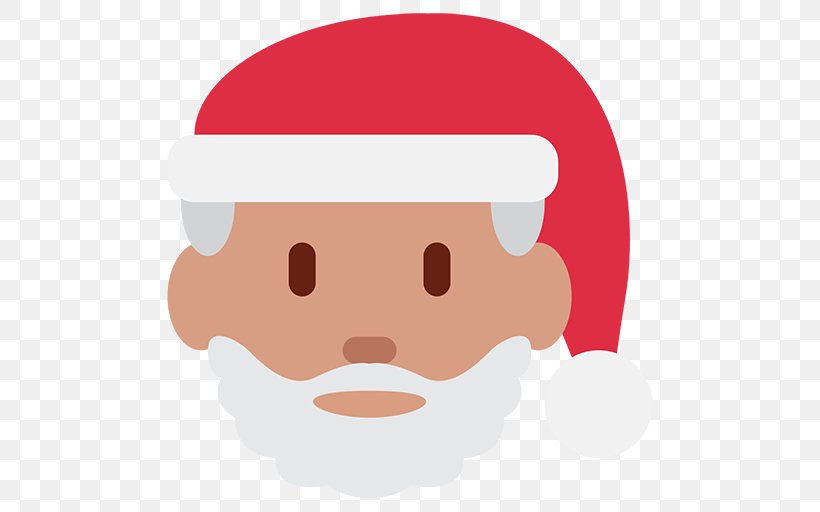 Santa Claus Emoji Father Christmas Christmas Tree, PNG, 512x512px, Santa Claus, App Store, Cartoon, Cheek, Chin Download Free