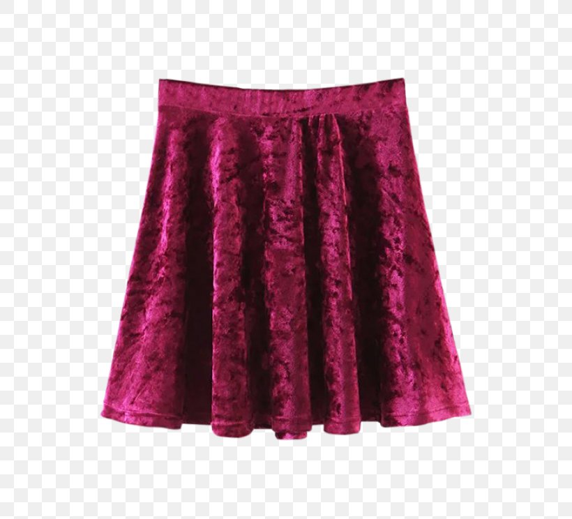 Skirt Velvet A-line Red Velour, PNG, 558x744px, Skirt, Aline, Day Dress, Fashion, Magenta Download Free