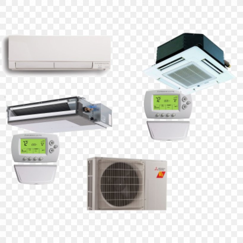 Mitsubishi Motors Air Conditioning Heat Pump HVAC Seasonal Energy Efficiency Ratio, PNG, 1200x1200px, Mitsubishi Motors, Air Conditioning, Air Source Heat Pumps, British Thermal Unit, Electronics Download Free