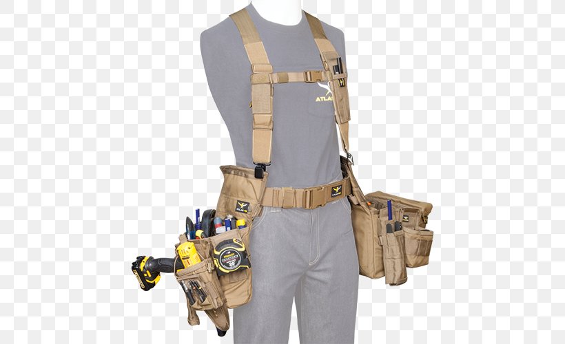 Atlas 46 Climbing Harnesses Belt Tool Carpenter, PNG, 500x500px, Climbing Harnesses, Apron, Architectural Engineering, Bag, Belt Download Free