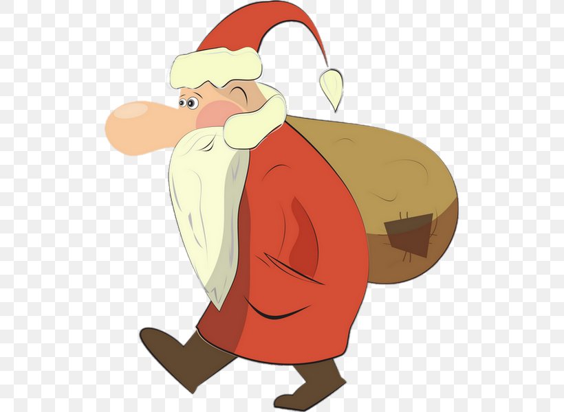 Santa Claus Christmas Clip Art, PNG, 515x600px, Santa Claus, Art, Beak, Cartoon, Christmas Download Free
