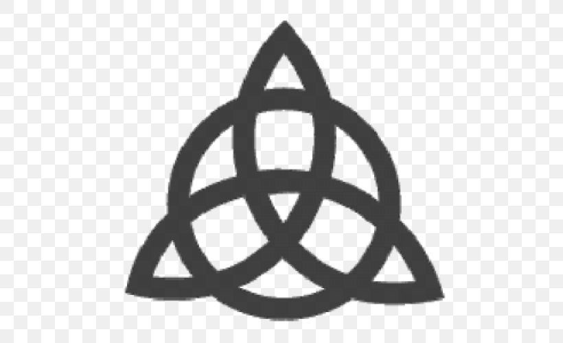 Triquetra Celtic Knot Trinity Symbol, PNG, 500x500px, Triquetra, Black And White, Celtic Knot, Christian Symbolism, Drawing Download Free