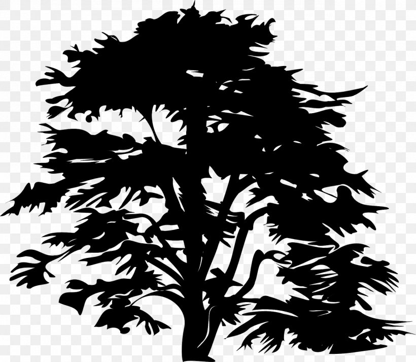Black And White Desktop Wallpaper Clip Art, PNG, 1280x1113px, Black And White, Branch, Conifer, Drawing, Flora Download Free