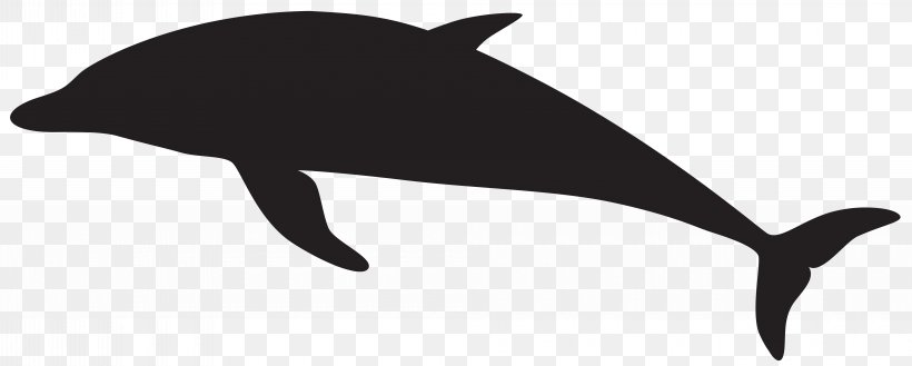 Dolphin Silhouette Clip Art, PNG, 8000x3210px, Porpoise, Art, Black, Black And White, Blowhole Download Free