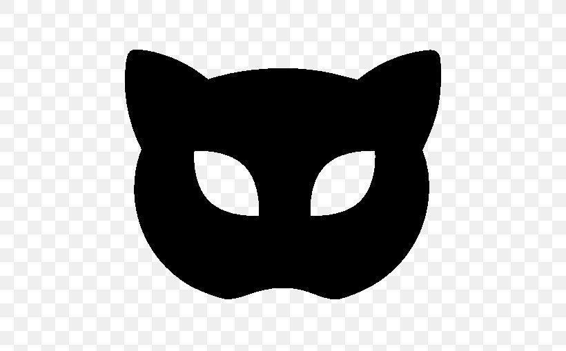 Whiskers Mask Cat Clip Art, PNG, 509x509px, Whiskers, Black, Black And White, Black Cat, Carnivoran Download Free