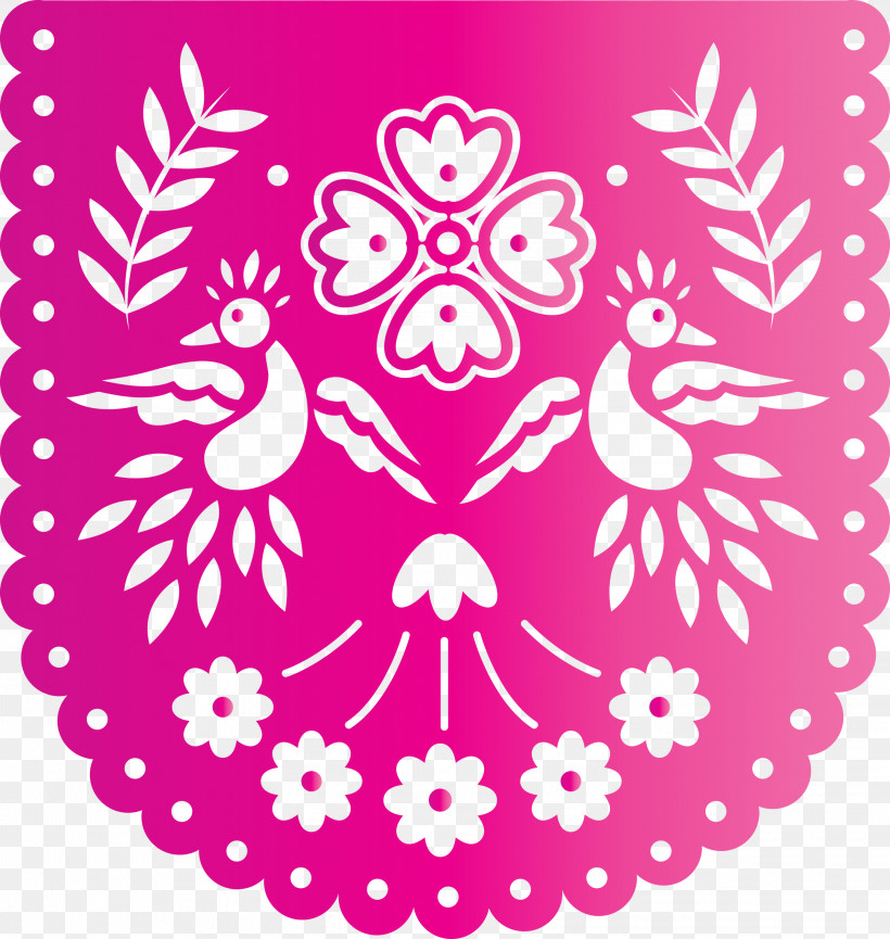 Mexican Bunting, PNG, 2841x3000px, Mexican Bunting, Area, Circle, Floral Design, Flower Download Free