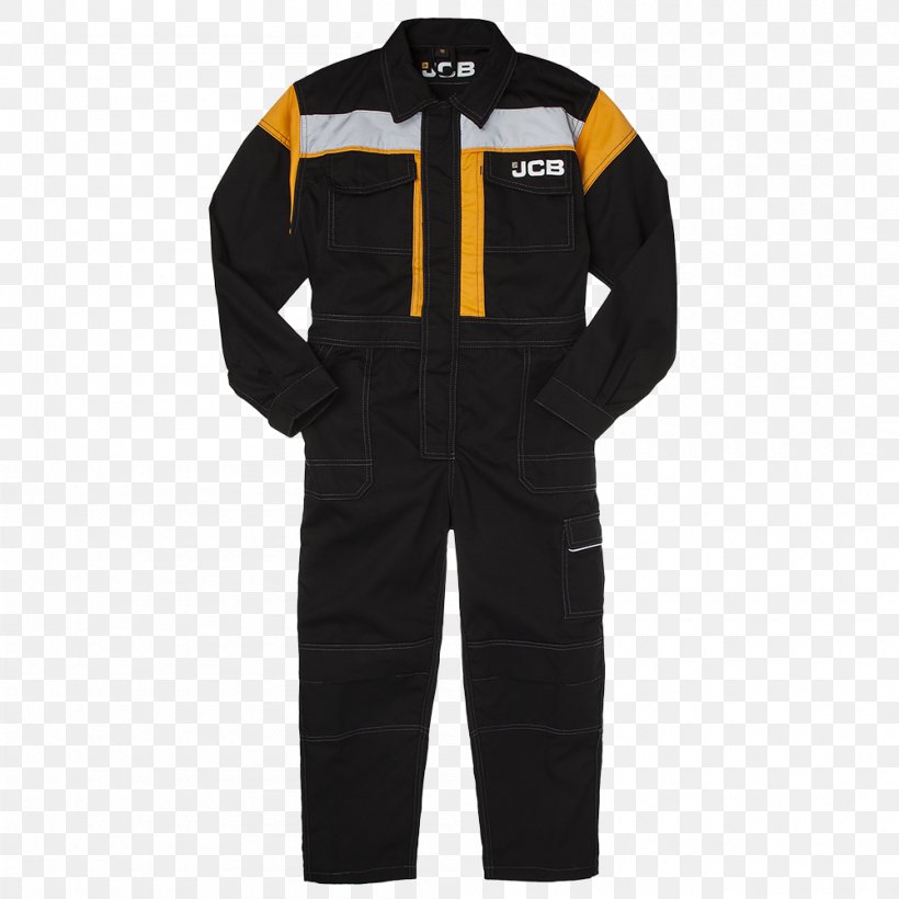 Overall ECI JCB Boilersuit Clothing, PNG, 1000x1000px, Overall, Backhoe, Backhoe Loader, Black, Boilersuit Download Free