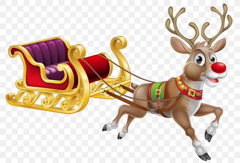 Santa Claus Rudolph Reindeer Christmas Clip Art, PNG, 800x558px, Santa Claus, Christmas, Christmas Decoration, Christmas Ornament, Deer Download Free