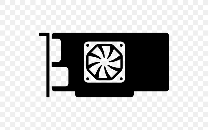 Card Icon, PNG, 512x512px, Graphics Cards Video Adapters, Black, Black And White, Brand, Computer Hardware Download Free