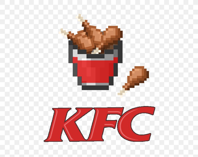 KFC Fried Chicken Fast Food Buffalo Wing Minecraft, PNG, 650x650px, Watercolor, Cartoon, Flower, Frame, Heart Download Free
