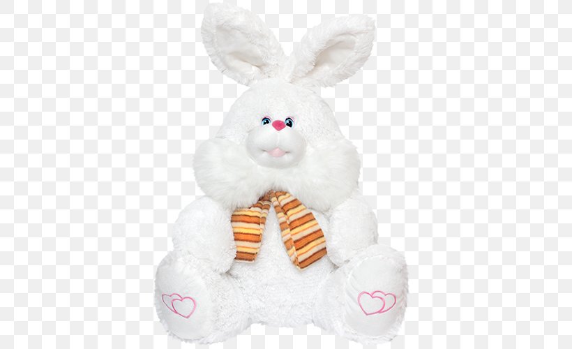 Stuffed Animals & Cuddly Toys Easter Bunny Hare Rabbit, PNG, 500x500px, Watercolor, Cartoon, Flower, Frame, Heart Download Free