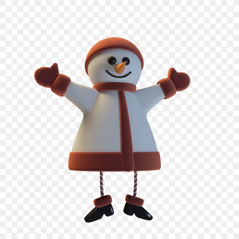 Cartoon Snowman, PNG, 2000x2000px, 3d Computer Graphics, 3d Modeling, Cartoon, Christmas, Fictional Character Download Free