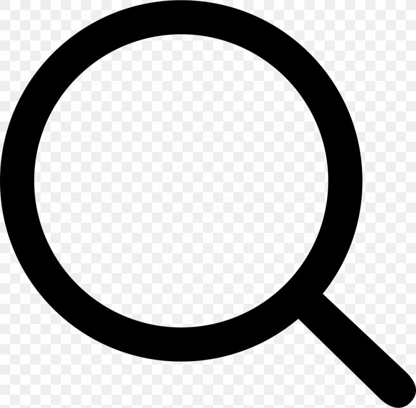 Magnifying Glass, PNG, 980x964px, Zooming User Interface, Area, Black And White, Computer Font, Directory Download Free
