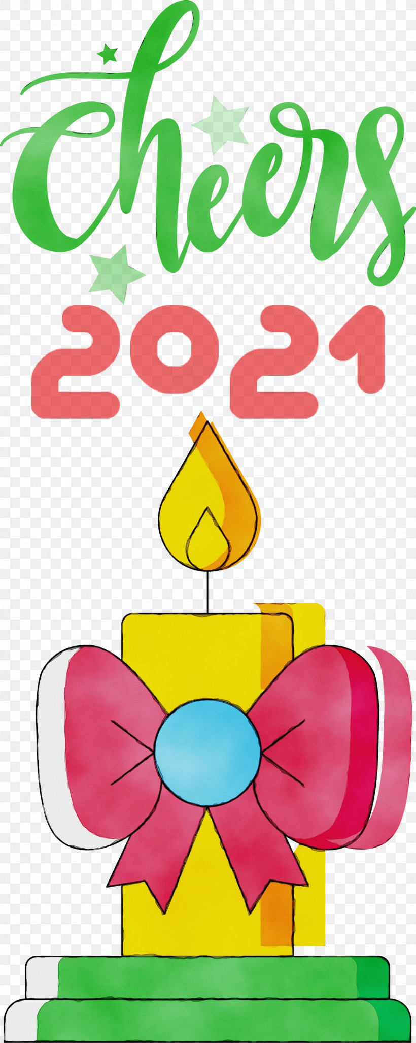 Yellow Meter Line Flower Behavior, PNG, 1197x2999px, Cheers 2021 New Year, Behavior, Flower, Human, Line Download Free