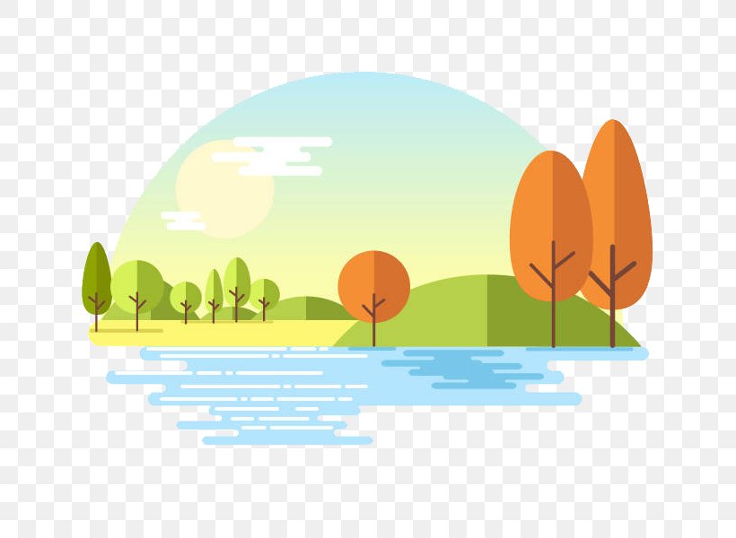 Autumn Landscape, PNG, 800x600px, Autumn, Brand, Cartoon, Daytime, Flat Design Download Free